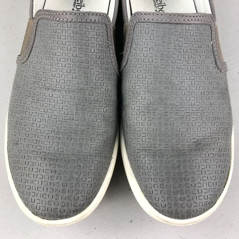 Josef Seibel Women's Size 39 (8-8.5) Sina 39 Grey Leather Slip On Sneakers